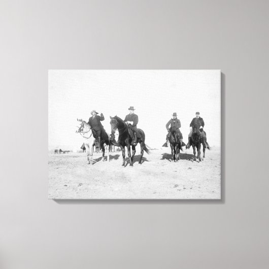 Toile Buffalo Bill, Général Miles, Capitaine Baldwin (Recto)