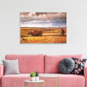 Toile Buffalo Bones labourés par Harvey Thomas Dunn (Insitu(Salon))