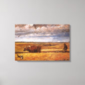 Toile Buffalo Bones labourés par Harvey Thomas Dunn (Recto)