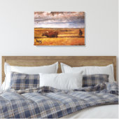 Toile Buffalo Bones labourés par Harvey Thomas Dunn (Insitu(Chambre))