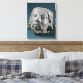 Toile Buffed sandstone head of a foreigner, Sarnath, 3rd (Insitu(Chambre))