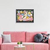 Toile BUGS BUNNY™ Broderie Florale Graphique (Insitu(Salon))