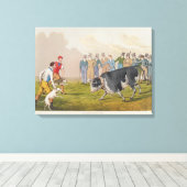 Toile 'Bull Baiting', pub.de Thomas McLean, 1820, (impri (Insitu (Plancher de Bois))