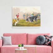 Toile 'Bull Baiting', pub.de Thomas McLean, 1820, (impri (Insitu(Salon))
