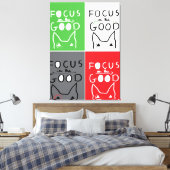 Toile Bull Terrier Pop Art Focus sur la BONNE inspiratio (Insitu(Chambre))