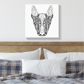 Toile Bull Terrier Sketch 6 (Insitu(Chambre))