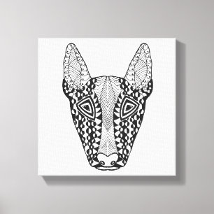 Toile Bull Terrier Sketch 6