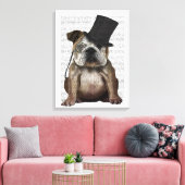 Toile Bulldog anglais, Hound officiel et Casquette (Insitu(Salon))