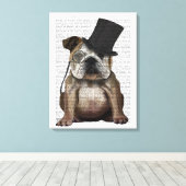 Toile Bulldog anglais, Hound officiel et Casquette (Insitu (Plancher de Bois))