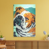 Toile bulldog peinture personnalisée par les chiffres (Insitu(Salon))