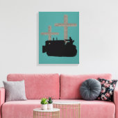 Toile Bulldozer Opérateur Christian Cross (Insitu(Salon))