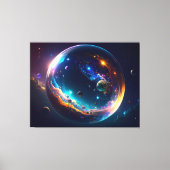 Toile Bulle cosmique Galaxie Imaginaire Art (Recto)