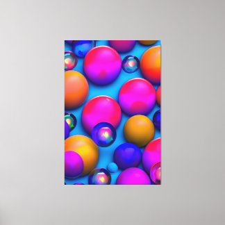 Toile Bulles colorées