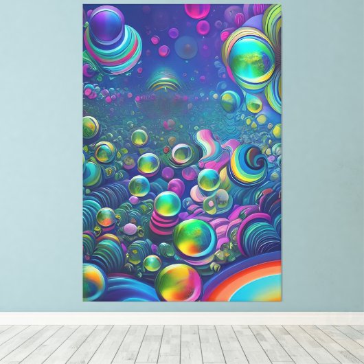 Toile Bulles de savon (Insitu (Plancher de Bois))