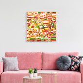 Toile Bulles rétro Art moderne Abstrait (Insitu(Salon))