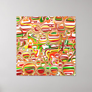 Toile Bulles rétro Art moderne Abstrait