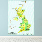Toile Bulletin de navigation des îles britanniques de st (Insitu (Plancher de Bois))