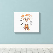 Toile Bullsheet Highland Cow Funny Ghost (Insitu (Plancher de Bois))