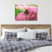 Toile Bumble Bee sur Sedum "Automne Joy" (Insitu(Chambre))