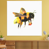 Toile Bumble Bee transportant du pollen (Insitu(Salon))