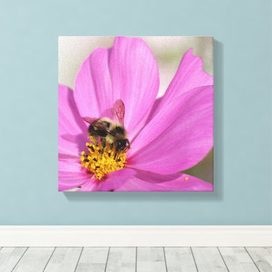 Toile Bumblebee et Cosmos (Insitu (Plancher de Bois))