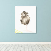 Toile Bun de noeud de cheveux Brown (Insitu (Plancher de Bois))