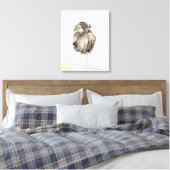 Toile Bun de noeud de cheveux Brown (Insitu(Chambre))