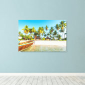 Toile Bungalows sur la plage | Ko Mook, Thaïlande (Insitu (Plancher de Bois))