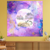 Toile Bunnies en rêve de lavande (Insitu(Salon))