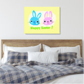 TOILE BUNNIES "HAPPY EASTER" (Insitu(Chambre))