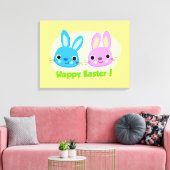 TOILE BUNNIES "HAPPY EASTER" (Insitu(Salon))