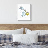 Toile Bunny en musique avec saxophone (Insitu(Chambre))