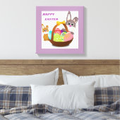 TOILE BUNNY "HAPPY EASTER" (Insitu(Chambre))