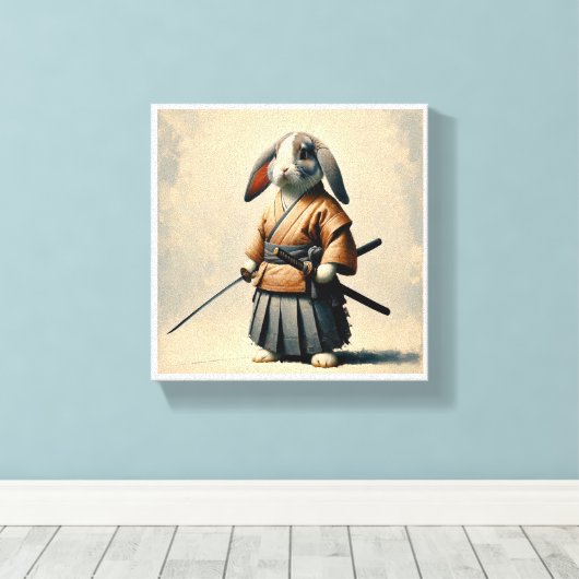 Toile Bunny Samurai (Insitu (Plancher de Bois))