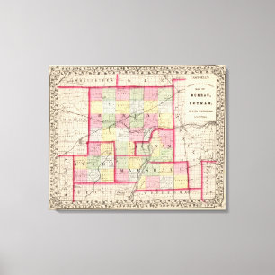 Toile Bureau, Putnam, rigide, comtés de Marshall