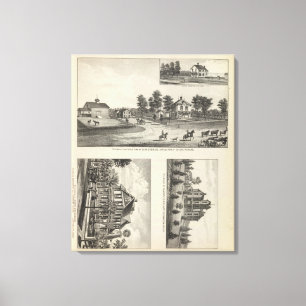 Toile Burlington et Junction City, le Kansas