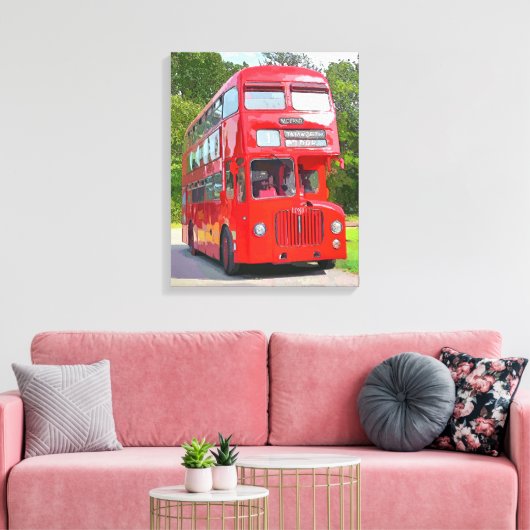 TOILE BUS ROUGE (Insitu(Salon))