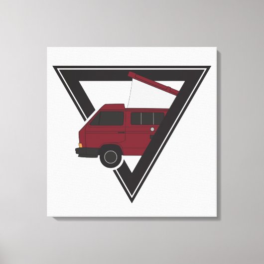 Toile bus triangle maroon (Recto)