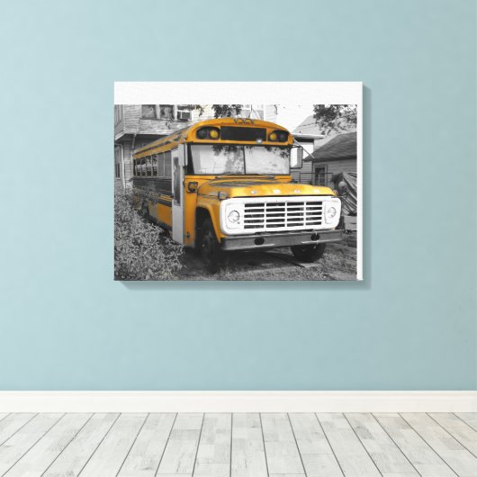 Toile Bus Yellow (Insitu (Plancher de Bois))