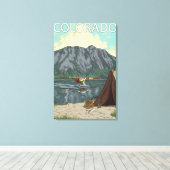 Toile Bush Plane Fishing Colorado (Insitu (Plancher de Bois))