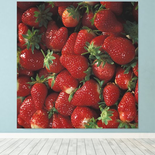 Toile Bushel de fraises (Insitu (Plancher de Bois))