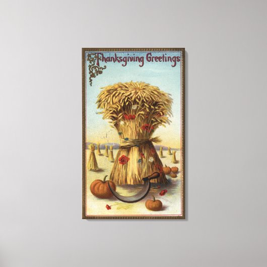 Toile Bushel de Hay et Scythe (Recto)