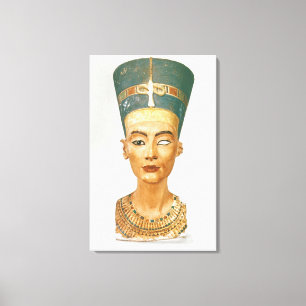 Toile Buste de la Reine Nefertiti, vue de face, du