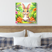 Toile Busy Bunny | Art pour la nurserie de enfants en de (Insitu(Chambre))