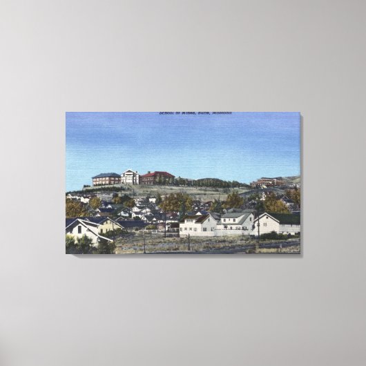 Toile Butte, Montana - École des Mines Vue de (Recto)