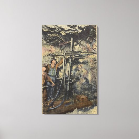 Toile Butte, Montana - Forage souterrain en cuivre (Recto)