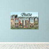 Toile Butte, MontanaGrandes lettres ScènesButte, MT 2 (Insitu (Plancher de Bois))