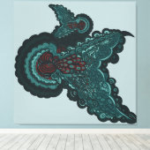 Toile Butterfly Dreams:A Fusion of Flowers and Fantasy (Insitu (Plancher de Bois))