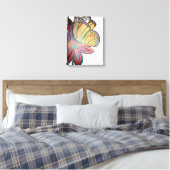 Toile Butterfly landing on flower beautiful (Insitu(Chambre))