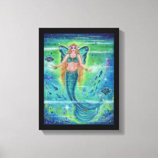 Toile Butterfly Mermaid en paix intérieure par Renee Lav